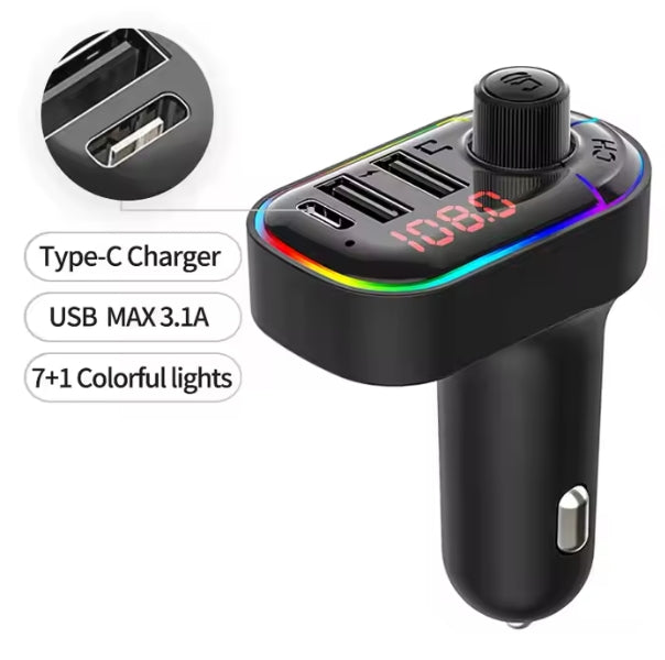 MODULATOR BLUETOOTH, APEL VOCAL, MICRO SD, USB, ÎNCĂRCARE FAST TYPE-C