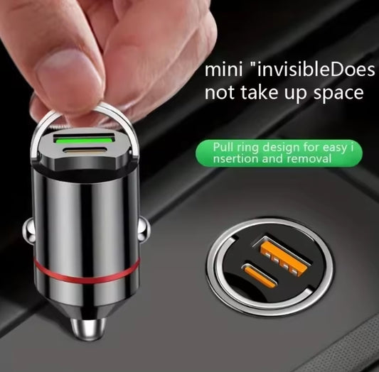 ADAPTOR BRICHETĂ MINI, ÎNCĂRCARE RAPIDĂ TYPE-C, USB